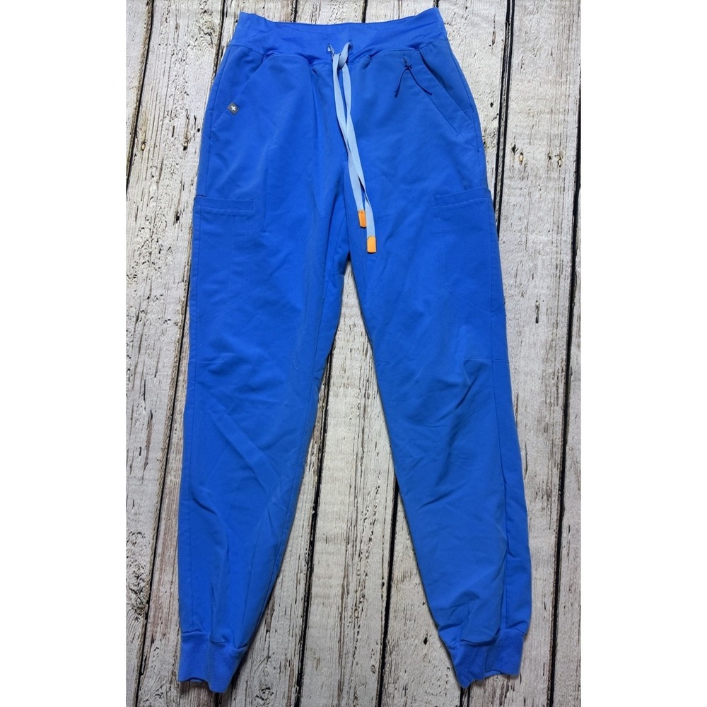FIGS Zamora Jogger Scrub Pants Womens Size XS Blue Drawstring‎ W22SW2010